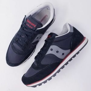 Saucony Jazz Low Pro Black Suede Running Shoes 8